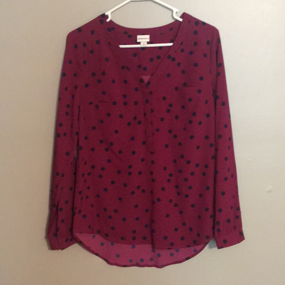 5 for $25** Merona polka dot blouse